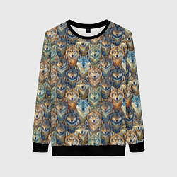 Женский свитшот Волчий узор