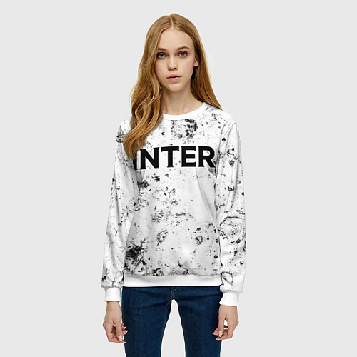 Женский свитшот Inter dirty ice / 3D-Белый – фото 3