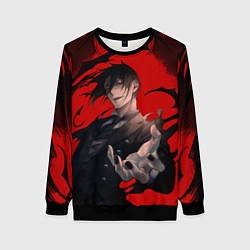 Свитшот женский Темный дворецкий Себастьян, цвет: 3D-черный