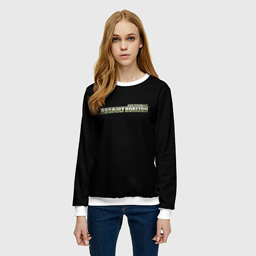 Женский свитшот Ace Combat army / 3D-Белый – фото 3