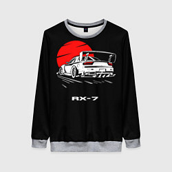 Свитшот женский Mazda RX-7, цвет: 3D-меланж