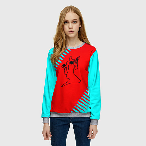 Женский свитшот Kizaru abstract rap / 3D-Меланж – фото 3