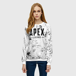 Свитшот женский Apex Legends dirty ice, цвет: 3D-белый — фото 2
