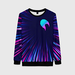 Свитшот женский Date A Live neon blast lines, цвет: 3D-черный