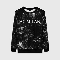 Свитшот женский AC Milan black ice, цвет: 3D-черный