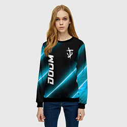 Свитшот женский Doom неоновые лампы, цвет: 3D-черный — фото 2
