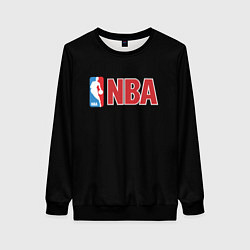 Свитшот женский NBA logo, цвет: 3D-черный