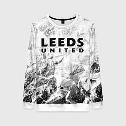 Свитшот женский Leeds United white graphite, цвет: 3D-белый