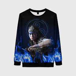 Свитшот женский Senua - Hellblade, цвет: 3D-черный