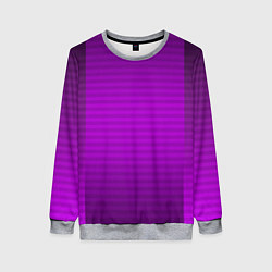 Женский свитшот Фиолетовый градиентный полосатый комбинированный у