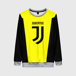 Свитшот женский Juventus sport geometry yellow, цвет: 3D-меланж