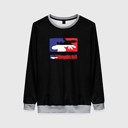 Свитшот женский Limp Bizkit logo brend, цвет: 3D-меланж