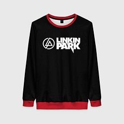 Свитшот женский Linkin park logo rock music, цвет: 3D-красный