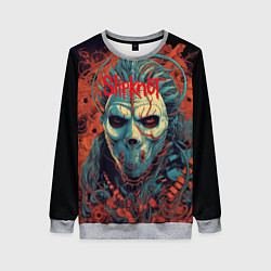 Свитшот женский Slipknot в маске, цвет: 3D-меланж