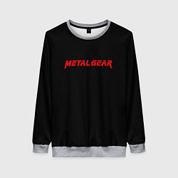 Свитшот женский Metal gear red logo, цвет: 3D-меланж