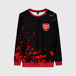 Свитшот женский Arsenal spash, цвет: 3D-красный