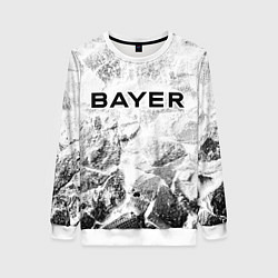 Свитшот женский Bayer 04 white graphite, цвет: 3D-белый