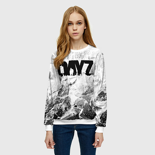 Женский свитшот DayZ white graphite / 3D-Белый – фото 3
