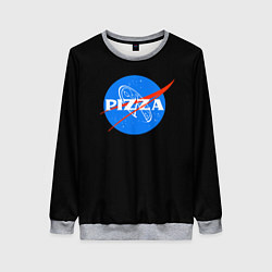 Свитшот женский Пица мем бренд, цвет: 3D-меланж