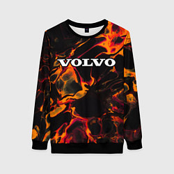 Женский свитшот Volvo red lava