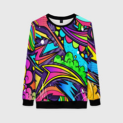 Женский свитшот Яркое граффити