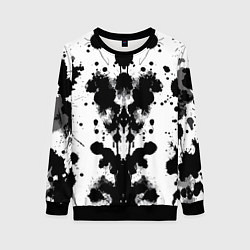 Свитшот женский The psychedelic Rorschach test - ai art, цвет: 3D-черный