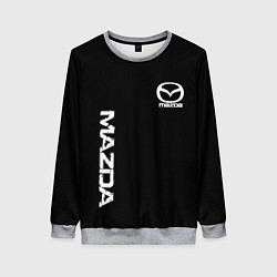 Женский свитшот Mazda white logo