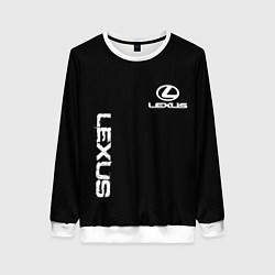 Женский свитшот Lexus white logo auto