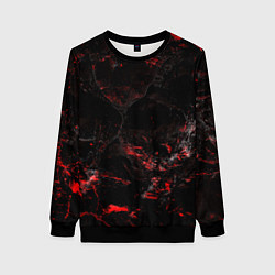 Женский свитшот Потертая красная текстура