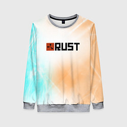 Свитшот женский RUST gradient, цвет: 3D-меланж