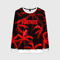 Свитшот женский Fortnite tropic red, цвет: 3D-белый