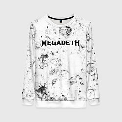 Свитшот женский Megadeth dirty ice, цвет: 3D-белый