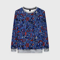 Женский свитшот Человечки панки