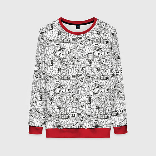 Женский свитшот Расслабься и веселись / 3D-Красный – фото 1