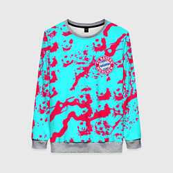 Свитшот женский Бавария Мюнхен спорт текстура, цвет: 3D-меланж