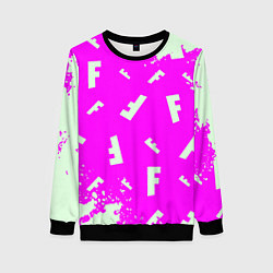 Женский свитшот Fortnite pattern pink