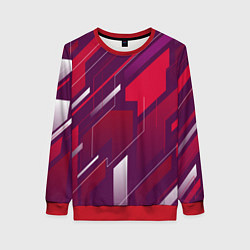 Женский свитшот Абстракция графика экстремальной формы