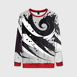 Женский свитшот Экспрессивная абстракция - нейроарт