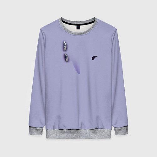 Женский свитшот Эмоция хандры / 3D-Меланж – фото 1