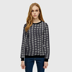 Свитшот женский Виляющие шары, цвет: 3D-черный — фото 2