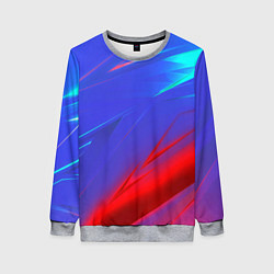 Женский свитшот Неоновые полосы геометрия