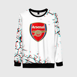 Свитшот женский Arsenal fc текстура, цвет: 3D-черный