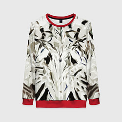 Женский свитшот Black and white abstraction