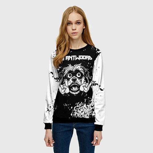 Женский свитшот Die Antwoord рок пес / 3D-Черный – фото 3