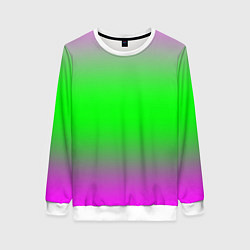 Свитшот женский Градиент текстура, цвет: 3D-белый