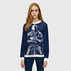 Свитшот женский Элитный рыцарь из Dark Souls, цвет: 3D-белый — фото 2