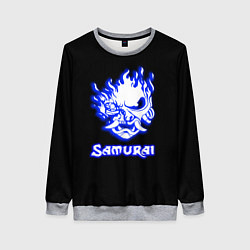 Свитшот женский Samurai logo ghost, цвет: 3D-меланж