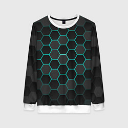 Женский свитшот Геометрия сотовой брони