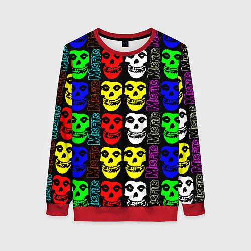 Женский свитшот Misfits band / 3D-Красный – фото 1