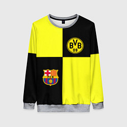 Женский свитшот Barcelona x Borussia